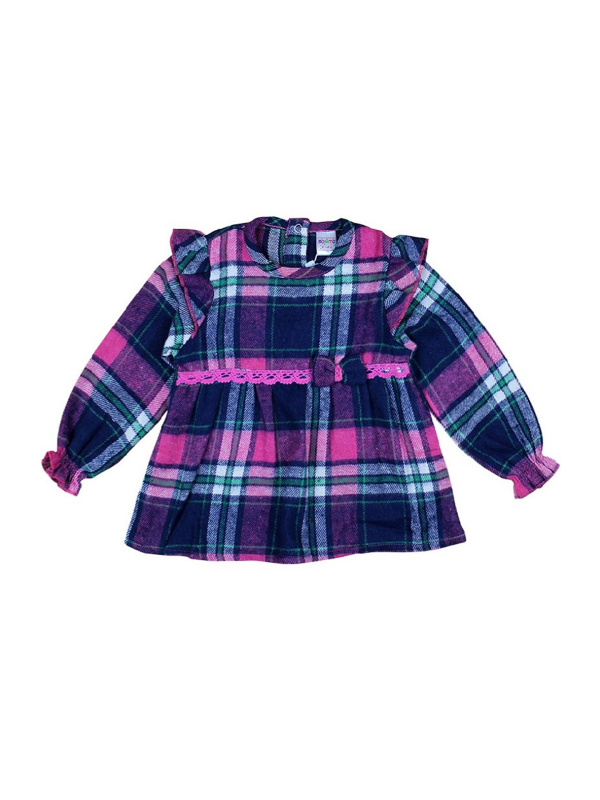 картинка КГ Платье для девочки 74-86 см 100% хлопок BONITO KIDS/BK558P/уп.3шт./меш.306шт. от BonitoKids