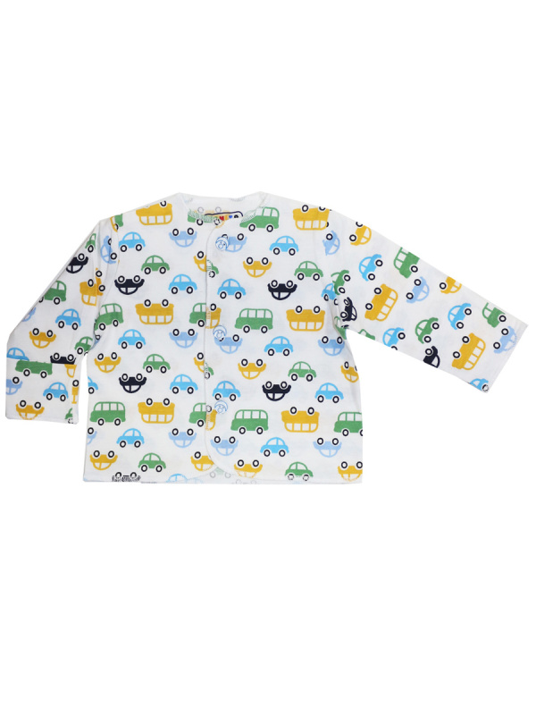 картинка ЧЗ Распашонка для новорожденного 56-62 100% х/б BONITO KIDS/OP465(ЧЗ)/уп.6шт./меш.960шт. от BonitoKids