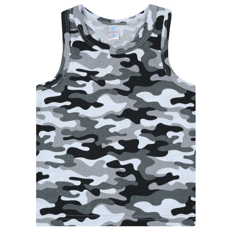 картинка БГ_ЧЗ Майка для мальчика 8-12 лет 100% хлопок BONITO-KIDS/BK1290M(12-23)(ЧЗ)/уп.5шт./меш.800шт. от BonitoKids