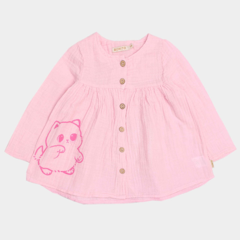 картинка ЧЗ Платье для девочки 74-92 см 100% хлопок BONITO KIDS/OP1813/уп.4шт./меш.384шт. от BonitoKids