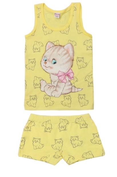 картинка ЧЗ Комплект для девочки  (майка,трусы) 3-7 лет BONITO KIDS/BK1681MT(01-22)/уп.5шт./меш.600шт. от BonitoKids