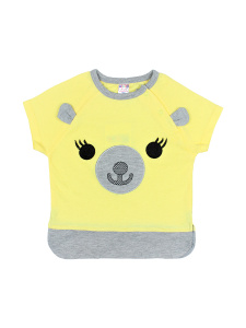 картинка Футболка для детей 1-4 лет, кулирка 100% х/б, BONITO KIDS/OP476/уп.4шт./меш.624 шт. от BonitoKids