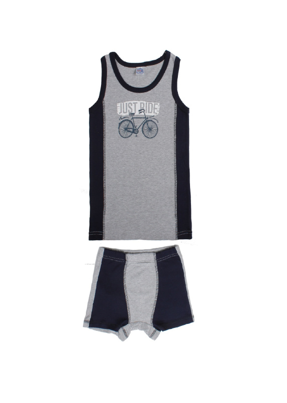 картинка ЧЗ Комплект для мальчика (майка,трусы) 7-11 лет BONITO KIDS/BK1466MT(01-22)/уп.5шт./меш.360шт. от BonitoKids