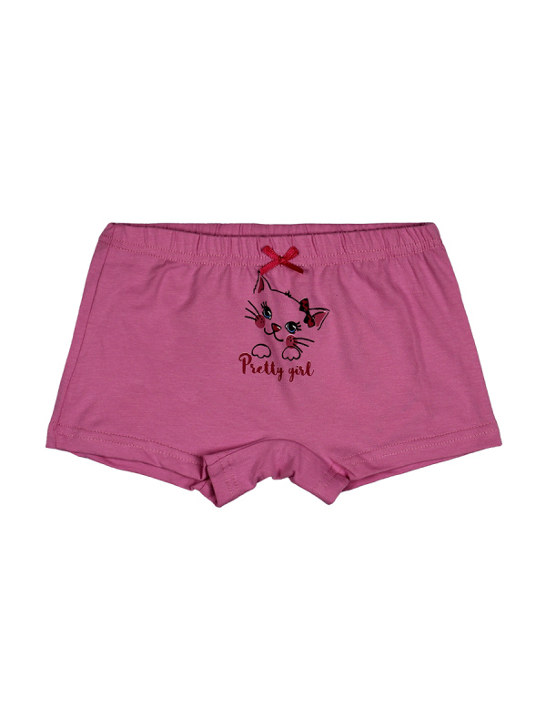 картинка ЧЗ Трусы для девочки 3-7 лет 92% хлопок, 8% лайкра BONITO KIDS/BK1229T(ЧЗ)/уп.5шт./меш.1500шт. от BonitoKids