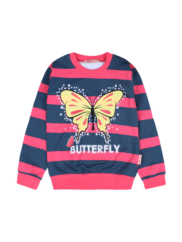 картинка ЧЗ Кофта  для девочки 5-8 лет. BONITO KIDS/BK1370K(ЧЗ)/уп.4шт./меш.340шт. от BonitoKids