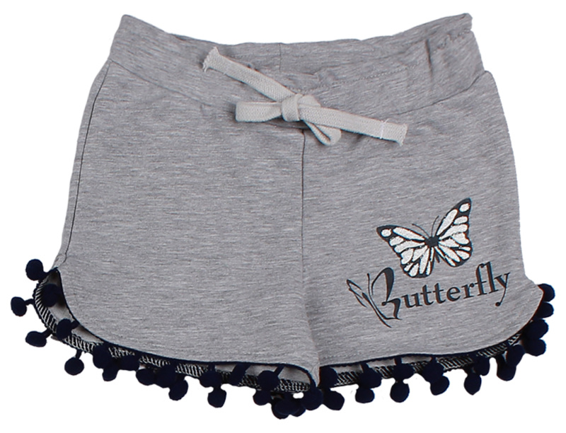 картинка ЧЗ Шорты для девочки 3-7 лет 95% хлопок, 5% эластан BONITO KIDS/OP1065(ЧЗ)/уп.5шт./меш.565шт. от BonitoKids