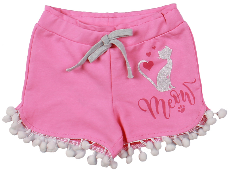 картинка ЧЗ Шорты для девочки 3-7 лет 95% хлопок, 5% эластан BONITO KIDS/OP1065(ЧЗ)/уп.5шт./меш.565шт. от BonitoKids