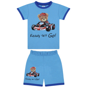 картинка БГ Комплект для мальчика (футболка и шорты) 1,5-4 лет 100% хлопок BONITO KIDS/BK0004FSHM24-01/уп.4шт./меш.500шт. от BonitoKids