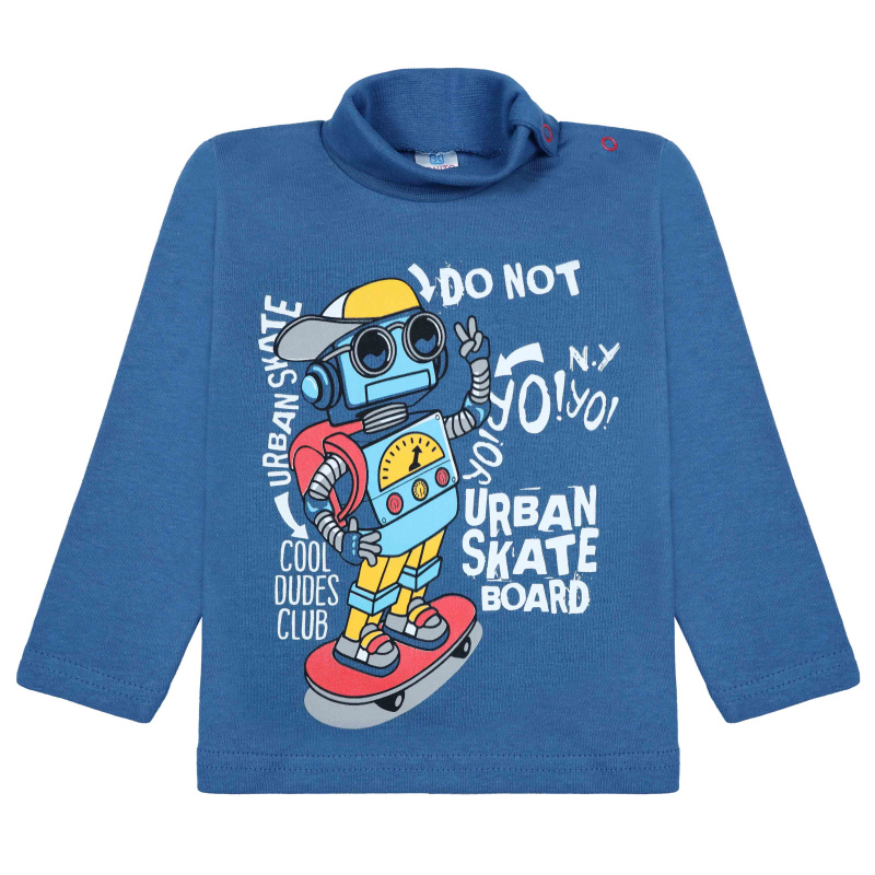 картинка БГ_ЧЗ Водолазка для мальчика 1,5-4 лет 100% хлопок BONITO KIDS/BK0007M(11-25)(ЧЗ)/уп.4шт./меш.500шт. от BonitoKids