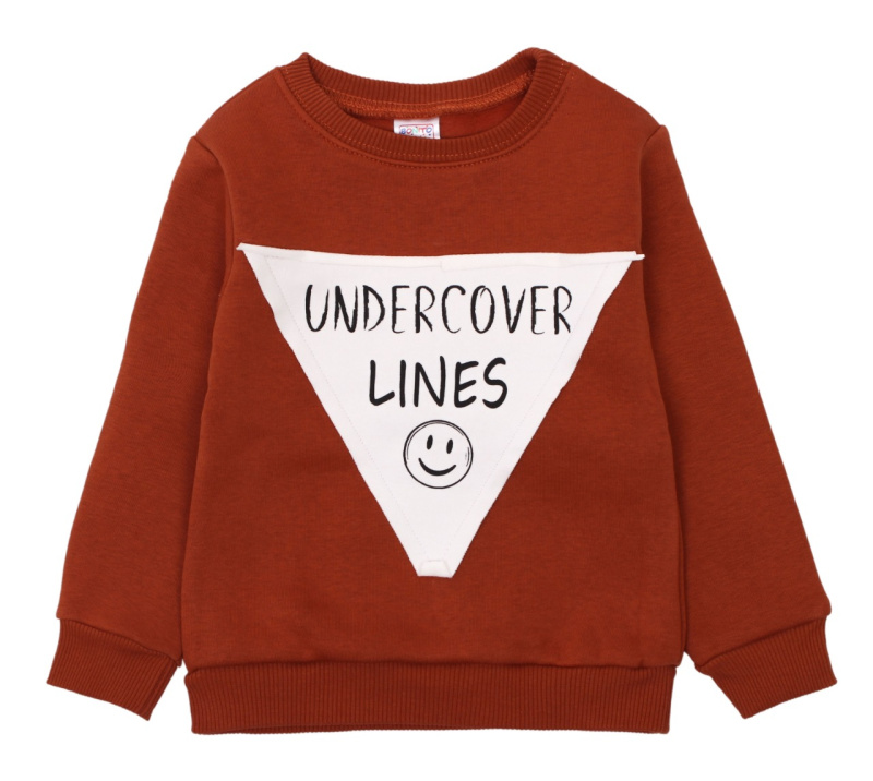 картинка ЧЗ Свитшот для мальчика 2-5 лет 95% хлопок, 5% эластан BONITO KIDS/OP1269(ЧЗ)/уп.4шт./меш.192шт. от BonitoKids