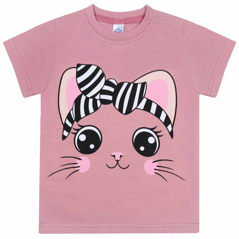 картинка БГ Футболка для девочки 1,5-4 лет 100% хлопок BONITO KIDS/BK0001D(06-24)/уп.4шт./меш.800шт. от BonitoKids