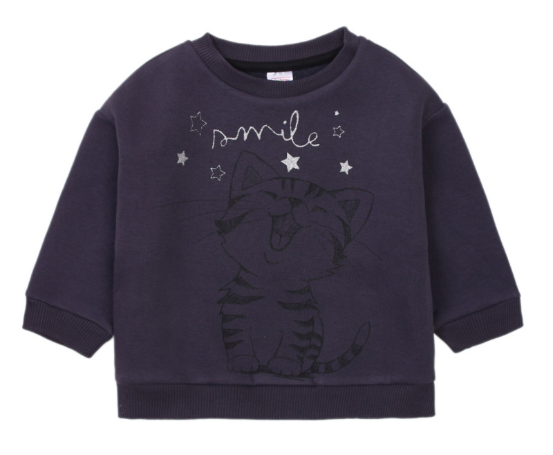 картинка ЧЗ Свитшот для девочки 2-5 лет 95% хлопок, 5% эластан BONITO KIDS/OP1263(ЧЗ)/уп.4шт./меш.168шт. от BonitoKids