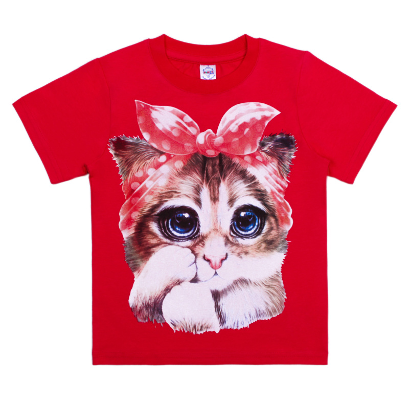 картинка КГ_ОТ Футболка для девочки 4-8 лет 92% хлопок, 8% лайкра BONITO KIDS/BK6003F/уп.5шт./меш.600шт. от BonitoKids