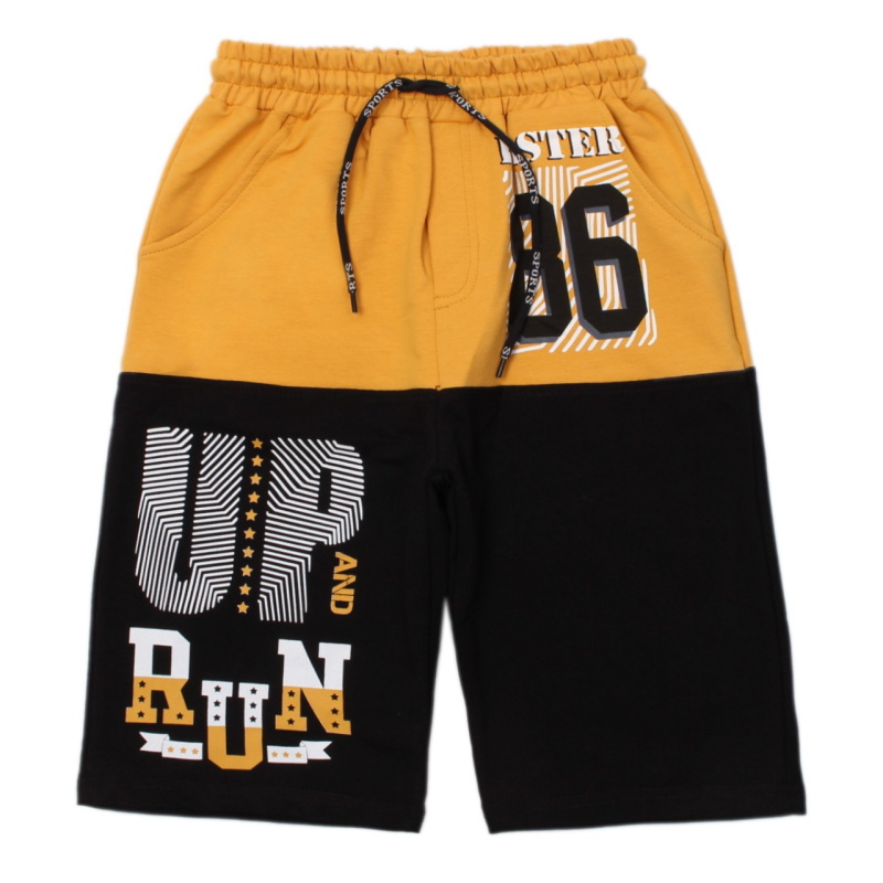 картинка ЧЗ Шорты для мальчика 8-12 лет 65% хлопок, 27% полиэстер, 8% эластан BONITO KIDS/OP1420(ЧЗ)/уп.5шт./меш.210шт. от BonitoKids