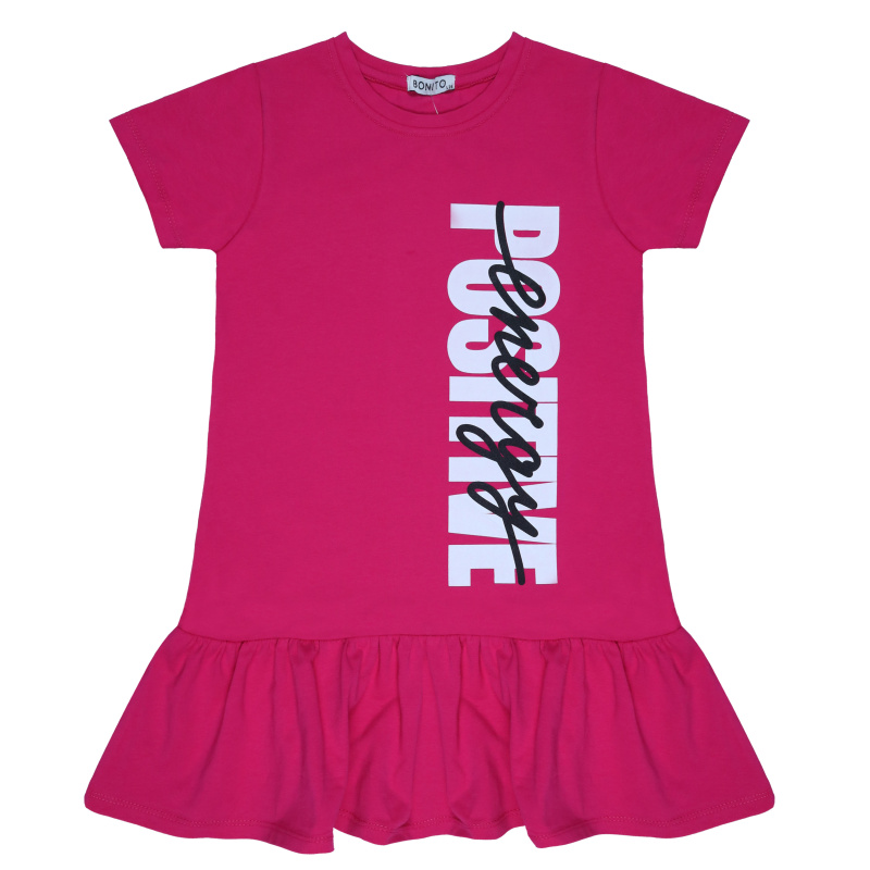 картинка БГ_ЧЗ Платье для девочки 8-12 лет 92% хлопок, 8% лайкра BONITO KIDS/BK1603P(ЧЗ)/уп.5шт./меш.300шт. от BonitoKids