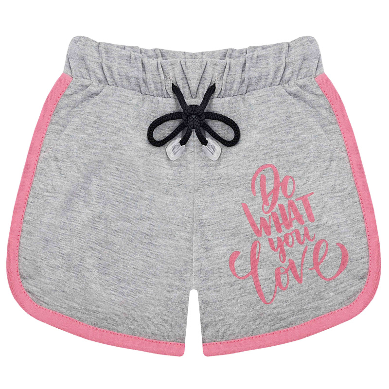 картинка БГ_ЧЗ Шорты для девочки 3-7 лет 100% хлопок BONITO KIDS/BK1346SH(ЧЗ)/уп.5шт./меш.600шт. от BonitoKids