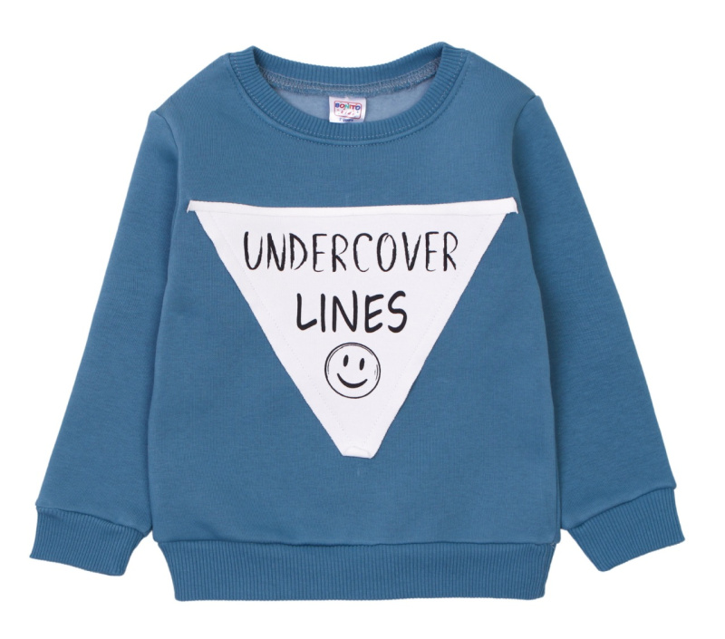 картинка ЧЗ Свитшот для мальчика 2-5 лет 95% хлопок, 5% эластан BONITO KIDS/OP1269(ЧЗ)/уп.4шт./меш.192шт. от BonitoKids