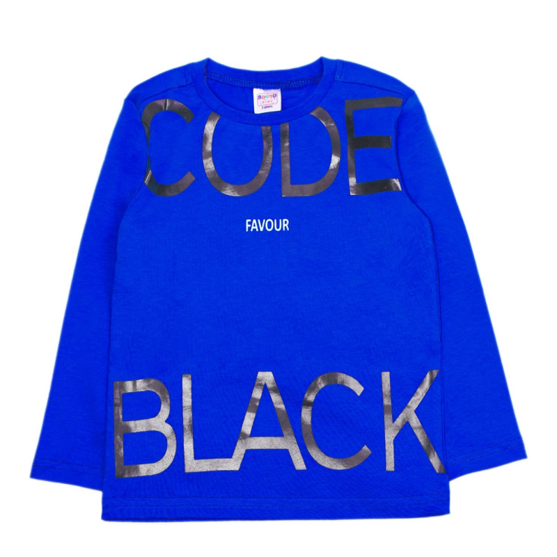 картинка Футболка с длинным рукавом для мальчика 3-7 лет. BONITO KIDS/OP1359/уп.5шт./меш.630шт. от BonitoKids