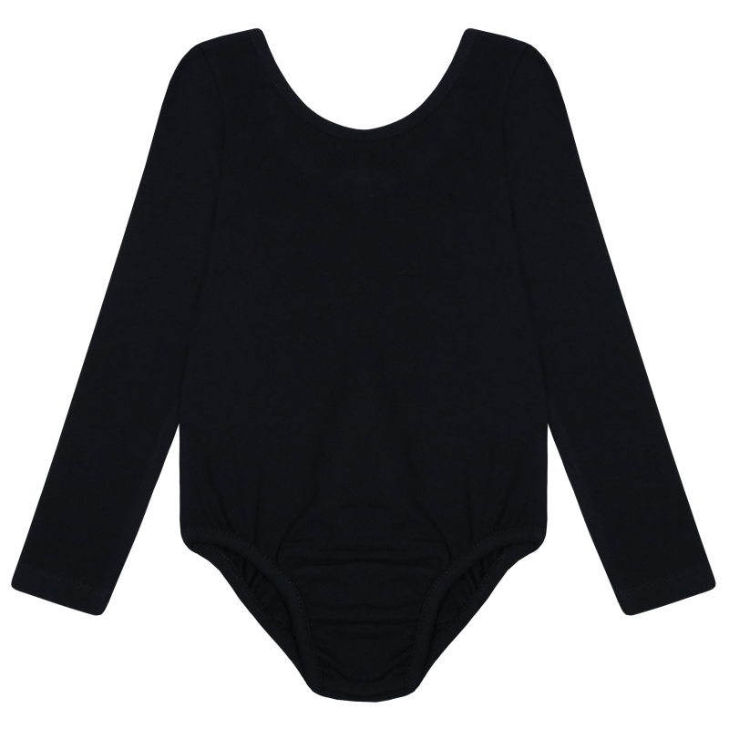 картинка БГ_ЧЗ Боди гимнастический для девочки 4-14 лет 92% хлопок, 8% лайкра BONITO KIDS/BK1534B(01-23)/уп.11шт./меш.550шт. от BonitoKids