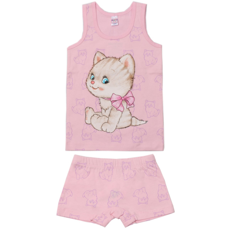 картинка Комплект для девочки  (майка,трусы) 3-7 лет BONITO KIDS/BK1681MT(01-22)/уп.5шт./меш.600шт. от BonitoKids