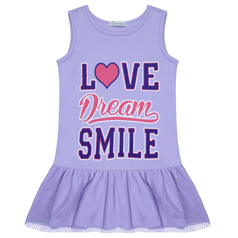 картинка ЧЗ Платье для девочки 5-8 лет 92% хлопок, 8% лайкра BONITO KIDS/BK1576P(ЧЗ)/уп.4шт./меш.336шт. от BonitoKids