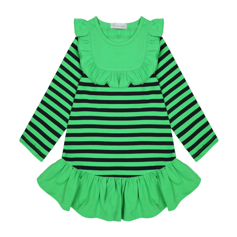 картинка БГ_ЧЗ Платье для девочки 92% х/б 8% лайкра  3-7 лет, BONITO KIDS/BK1709P(ЧЗ)/уп.5шт./меш.355шт. от BonitoKids