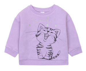 картинка ЧЗ Свитшот для девочки 2-5 лет 95% хлопок, 5% эластан BONITO KIDS/OP1263(ЧЗ)/уп.4шт./меш.168шт. от BonitoKids