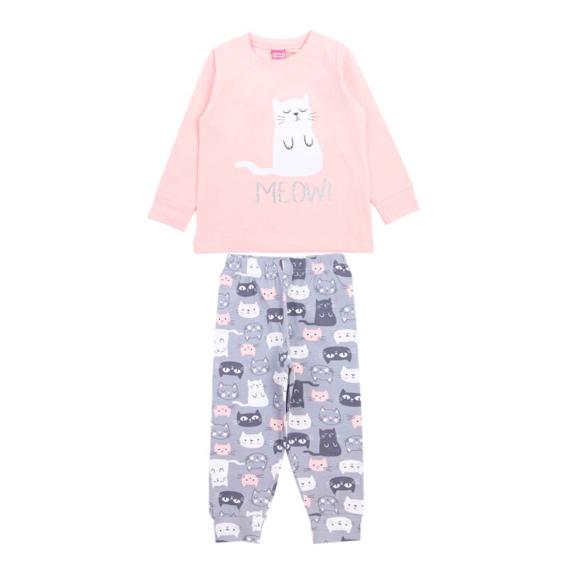 картинка Пижама для девочки 3-7 лет 95% хлопок, 5% эластан BONITO KIDS/OP1833/уп.5шт./меш.240шт. от BonitoKids