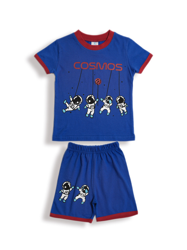 картинка БГ_ЧЗ Комплект для мальчика (футболка и шорты) 1,5-4 лет 100% хлопок BONITO KIDS/BK0004M(12-24)(ЧЗ)/уп.4шт./меш.500шт. от BonitoKids