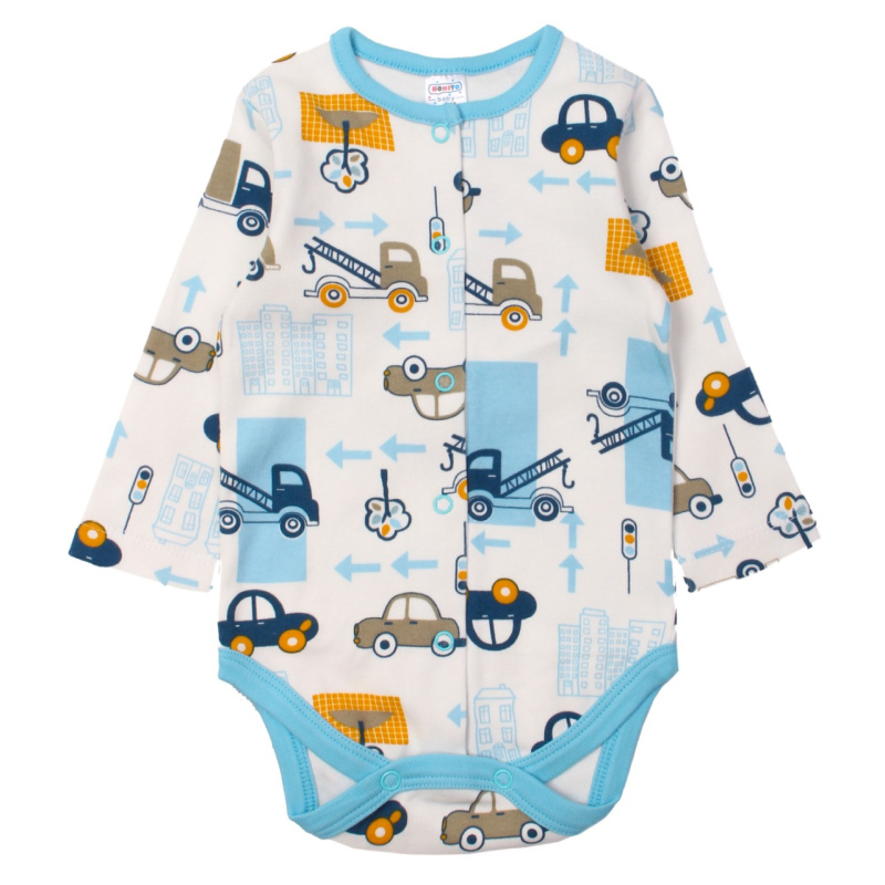 картинка ЧЗ Боди для детей 62-80 100 % хлопок BONITO KIDS/OP1284(ЧЗ)/уп.4шт./меш.512шт. от BonitoKids