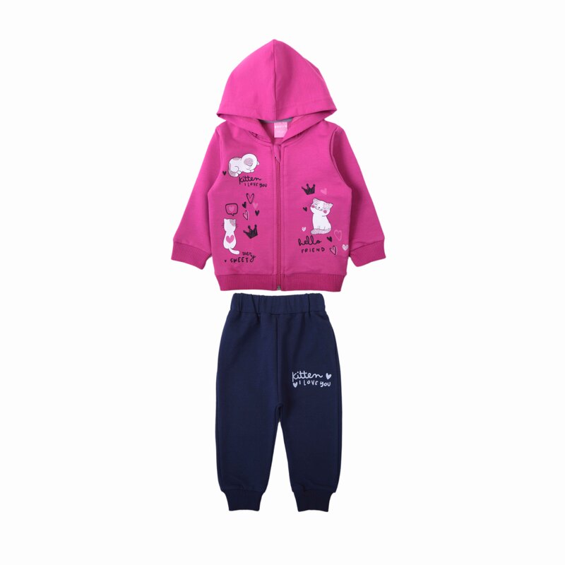 картинка Комплект для детей (толстовка, штаны и кофта) 74-92 см 65% хлопок, 27% полиэстер, 8% эластан BONITO KIDS/- 92 р-р/уп.4шт./меш.120шт. от BonitoKids