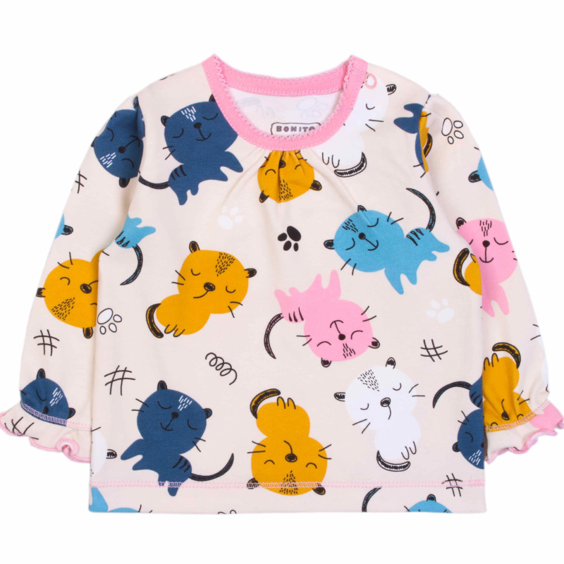 картинка Кофта для девочки 62-86 100% хб BONITO KIDS/OP1464/уп.5шт./меш.600шт. от BonitoKids