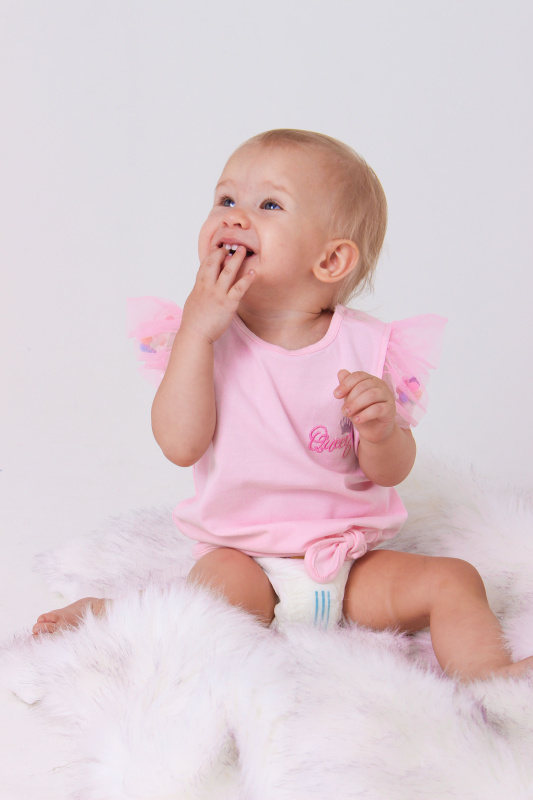 картинка БГ_ЧЗ Футболка для девочек 68-86 100% ХБ BONITO KIDS/OP1403/уп.4шт./меш.1032шт. от BonitoKids