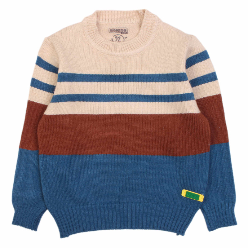 картинка БГ_ЧЗ Джемпер для мальчика 2-6 лет 50% вискоза, 22% нейлон, 28% пэ BONITO KIDS/OP1552(ЧЗ)/уп.3шт./меш.240шт. от BonitoKids