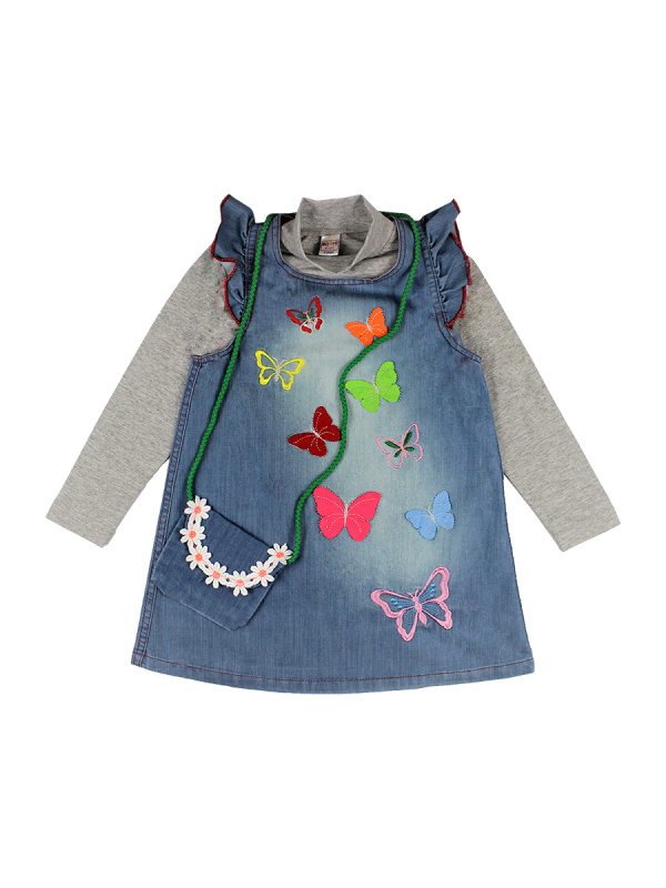 картинка КГ_ОТ Комплект для девочки (сарафан, кофта) 2-5 лет, 80% хб 20% п/э, BONITO KIDS/OP784/уп.4шт./меш.240шт. от BonitoKids