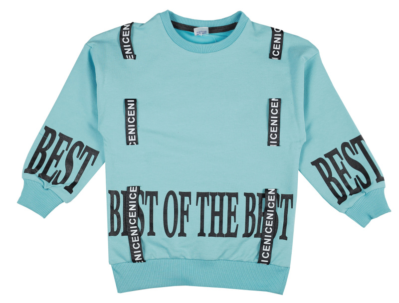 картинка ЧЗ Свитшот для девочки 3-7 лет 65% хлопок, 27% пэ, 8% эластан BONITO KIDS/OP1240(ЧЗ)/уп.5шт./меш.270шт. от BonitoKids