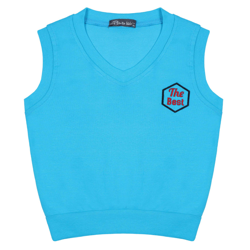 картинка КГ Жилет для мальчика 3-7 лет 95% хлопок, 5% лайкра BONITO KIDS/BK5184J/уп.5шт./меш.485шт. от BonitoKids