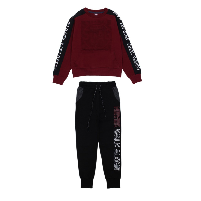 картинка ЧЗ_Комплект для детей (свитшот,трико), 8-12 лет, 65% хлопок, 27% полиэстер, 8% эластан, BONITO KIDS/OP1218(ЧЗ)/уп.5шт./меш.100шт. от BonitoKids