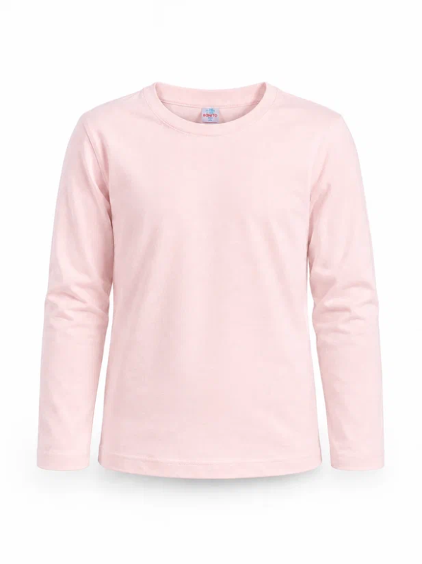 картинка БГ_ЧЗ Лонгслив для девочки 3-7 лет 100% хлопок BONITO KIDS/SS6190LD(ЧЗ)/уп.5шт./меш.300шт. от BonitoKids