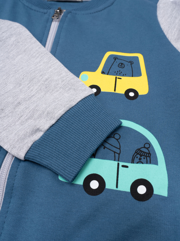 картинка БГ_ЧЗ Бомбер для мальчика 2-5 лет 100% хлопок BONITO KIDS/BK1376BM(2026)(ЧЗ)/уп.4шт./меш.400шт. от BonitoKids