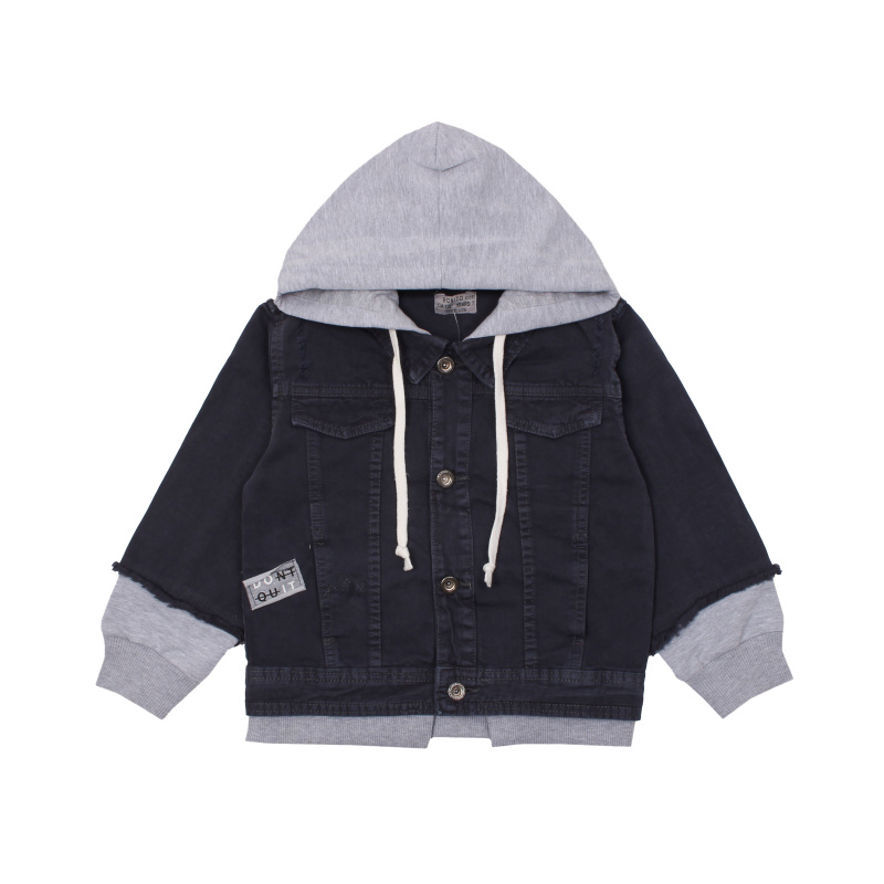 картинка ЧЗ_Куртка для мальчика 3-7 лет 100% хлопок BONITO KIDS/OP1440(02-22)(ЧЗ)/уп.5шт./меш.120шт. от BonitoKids