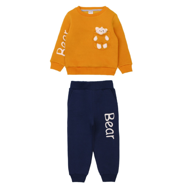 картинка ЧЗ Комплект для детей (толстовка, трико), 2-5 лет, 95% хлопок, 5% эластан,  BONITO KIDS/OP1265(ЧЗ)/уп.4шт./меш.96шт. от BonitoKids