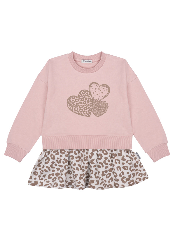 картинка БГ_ЧЗ Платье для девочки 3-7 лет, 100% Хлопок, BONITO KIDS/SS6188P(ЧЗ)/уп.5шт./меш.160шт. от BonitoKids