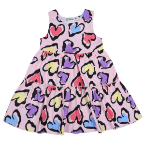 картинка БГ Платье для девочки 2-6 лет 100% хлопок NEW BONITO KIDS/BK1159P24-01/уп.5шт./меш.500шт. от BonitoKids
