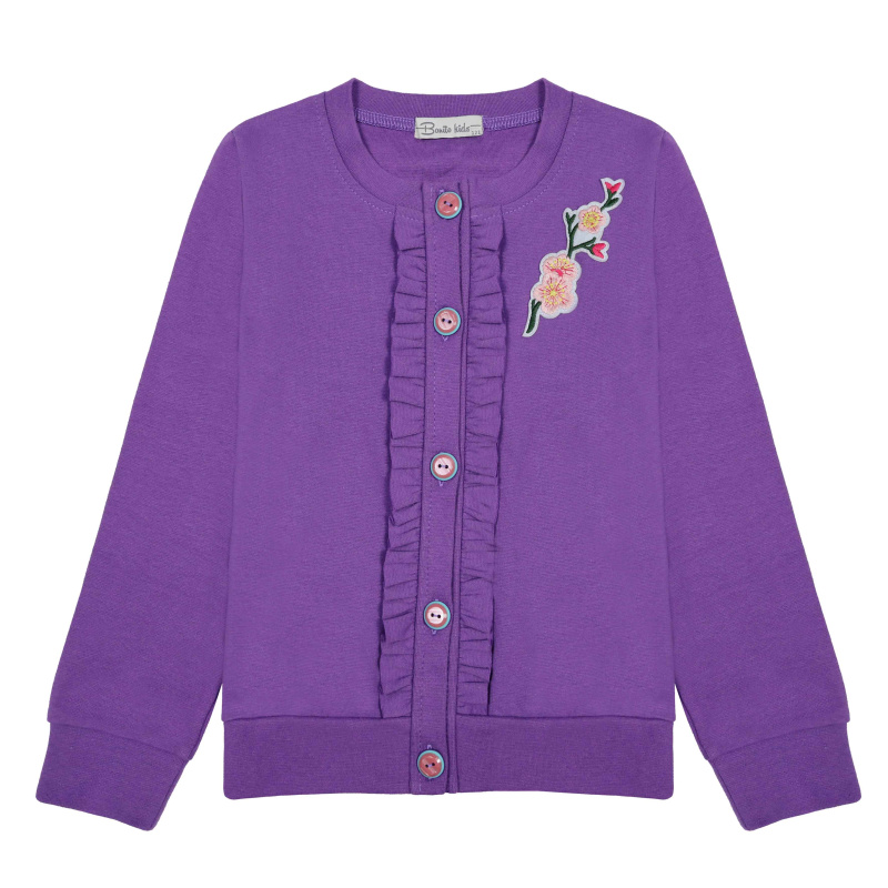 картинка КГ_БГ Кардиган для девочки 7-11 лет, 95% х/б 5%лайкра BONITO KIDS/BK0502K/уп.5шт./меш.235шт. от BonitoKids