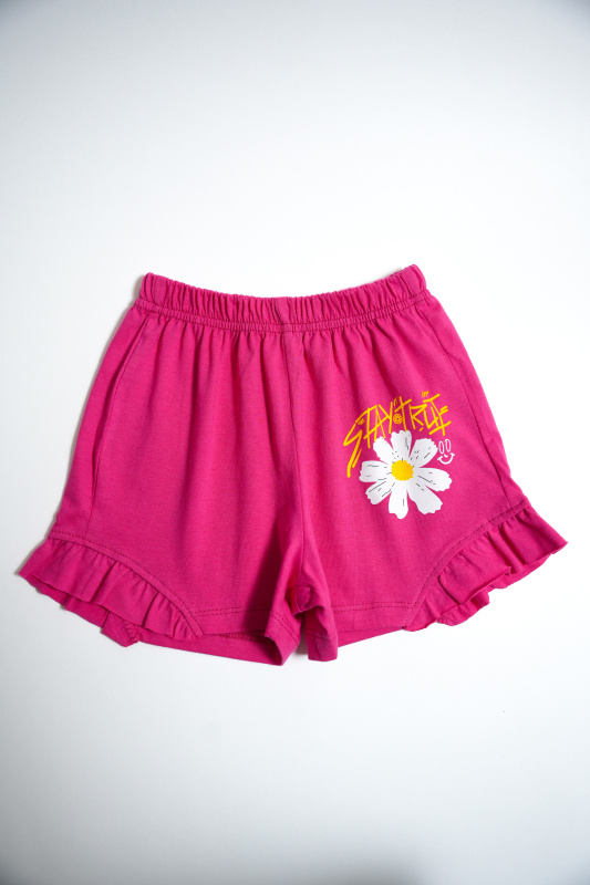 картинка БГ_ЧЗ Шорты для девочки 5-8 лет 100% хлопок BONITO KIDS/BK0102D(ЧЗ)/уп.4шт./меш.800шт. от BonitoKids