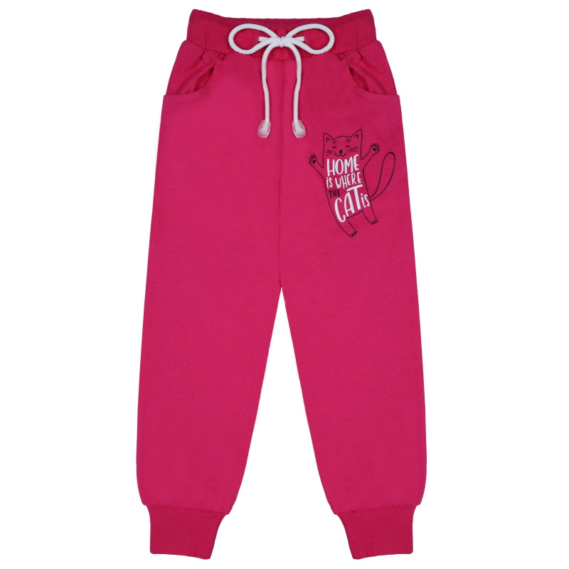 картинка БГ_ЧЗ Штаны для девочки, 3-7 лет, 100% хлопок, BONITO KIDS/BK1617B(ЧЗ)/уп.5шт/меш.400шт. от BonitoKids