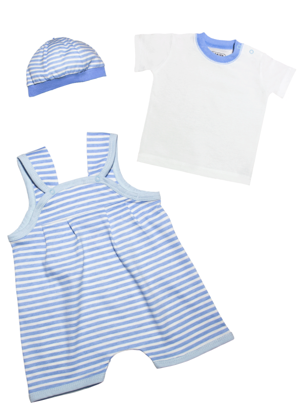 картинка Комплект для новорожденных (чепчик, боди, футболка) 62-80 см, 100% х/б, BONITO KIDS/OP474/уп.4шт./меш.288шт. от BonitoKids