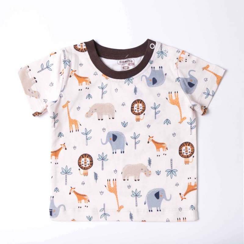 картинка ЧЗ Футболка для детей 68-86 см 100% хлопок BONITO KIDS/OP1869(ЧЗ)/уп.4шт./меш.960шт. от BonitoKids