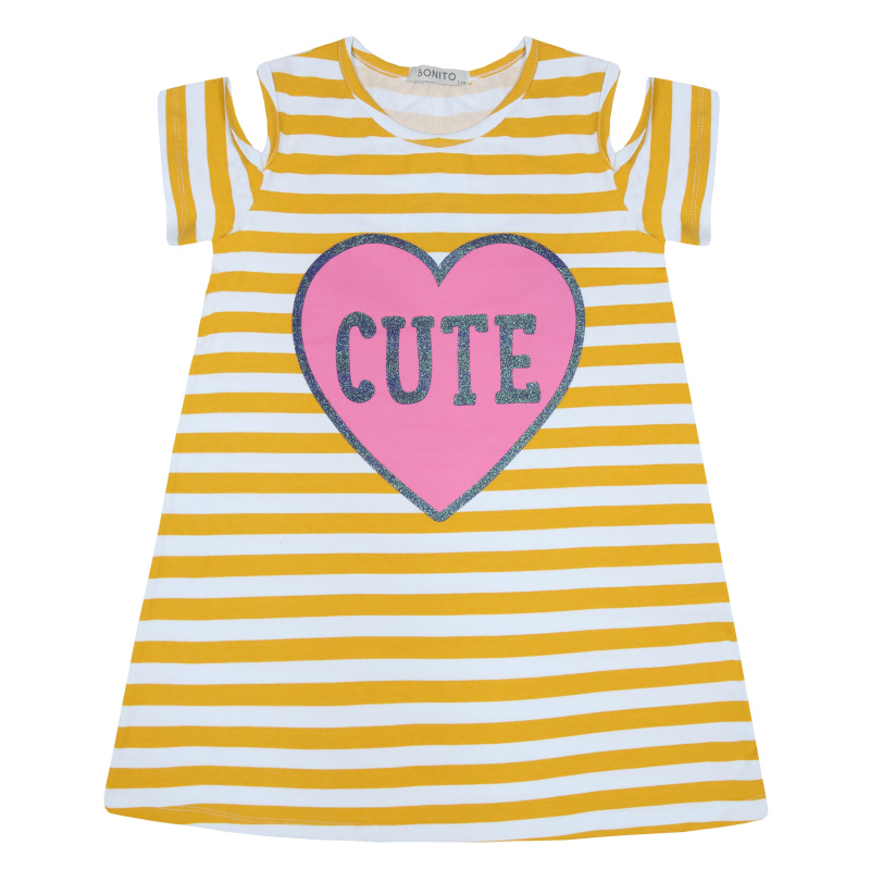 картинка БГ_ЧЗ Платье для девочки 8-12 лет 92% хлопок, 8% лайкра BONITO KIDS/BK1574P(ЧЗ)/уп.5шт./меш.400шт. от BonitoKids